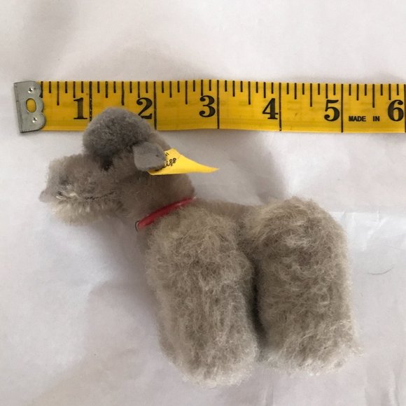 ~VTG~ Steiff Gray "Snobby" Poodle - Picture 10 of 11